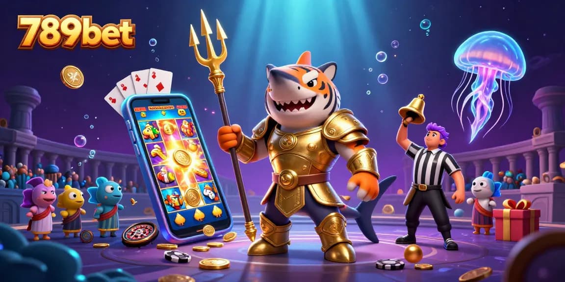 Engage with 789bet gameplay featuring a dynamic underwater scene illustrating gaming excitement and colorful slot symbols.
