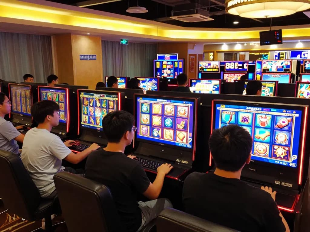 Players celebrating wins on slot88 games in a vibrant online casino environment