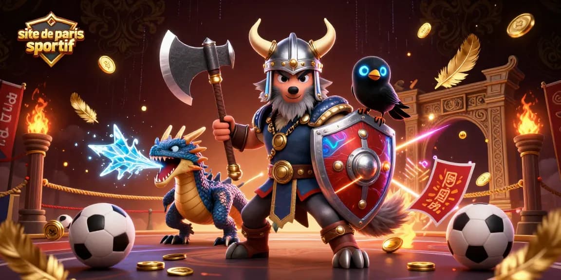 Paris sportif : Viking loup, dragon et corbeau face aux paris sportifs.