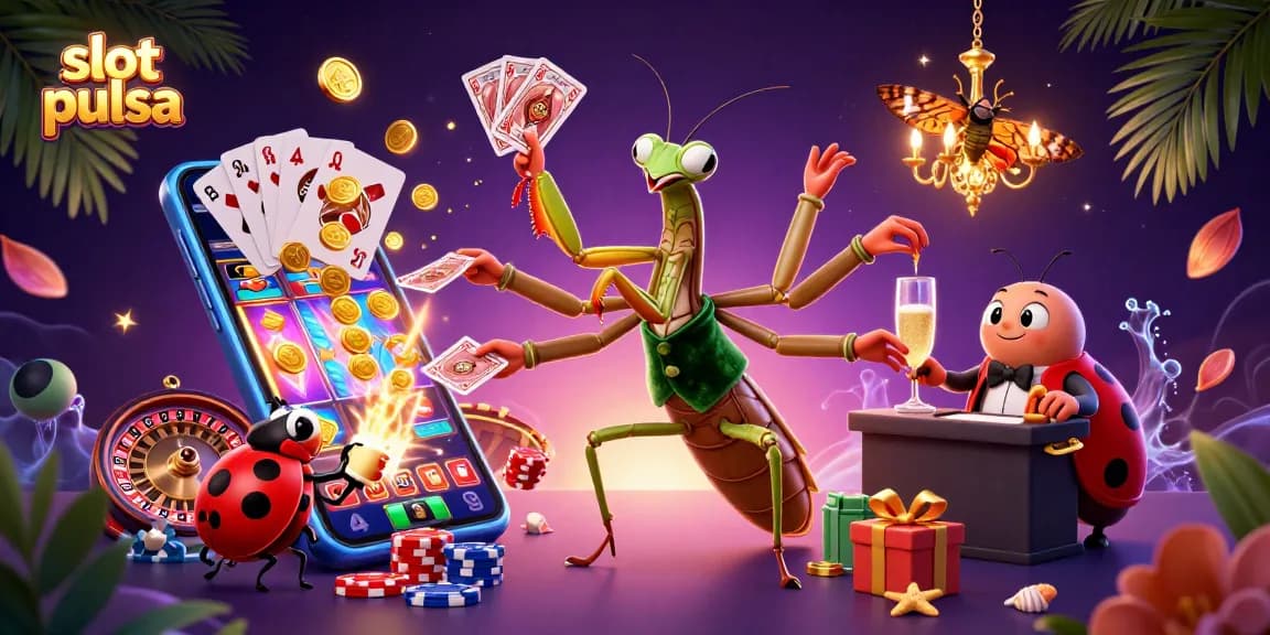Menangkan slot pulsa dengan karakter beruang yang berlari mengelilingi layar slot yang berputar.