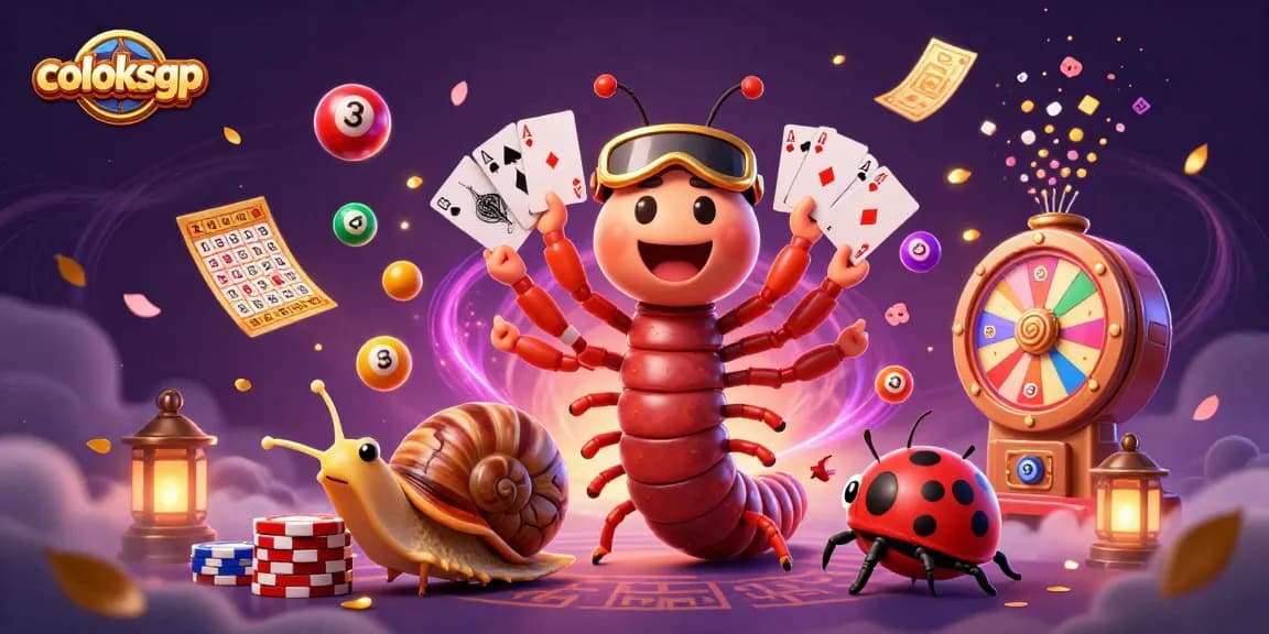 Experience thrilling gameplay at coloksgp, featuring colorful casino elements and animated characters.