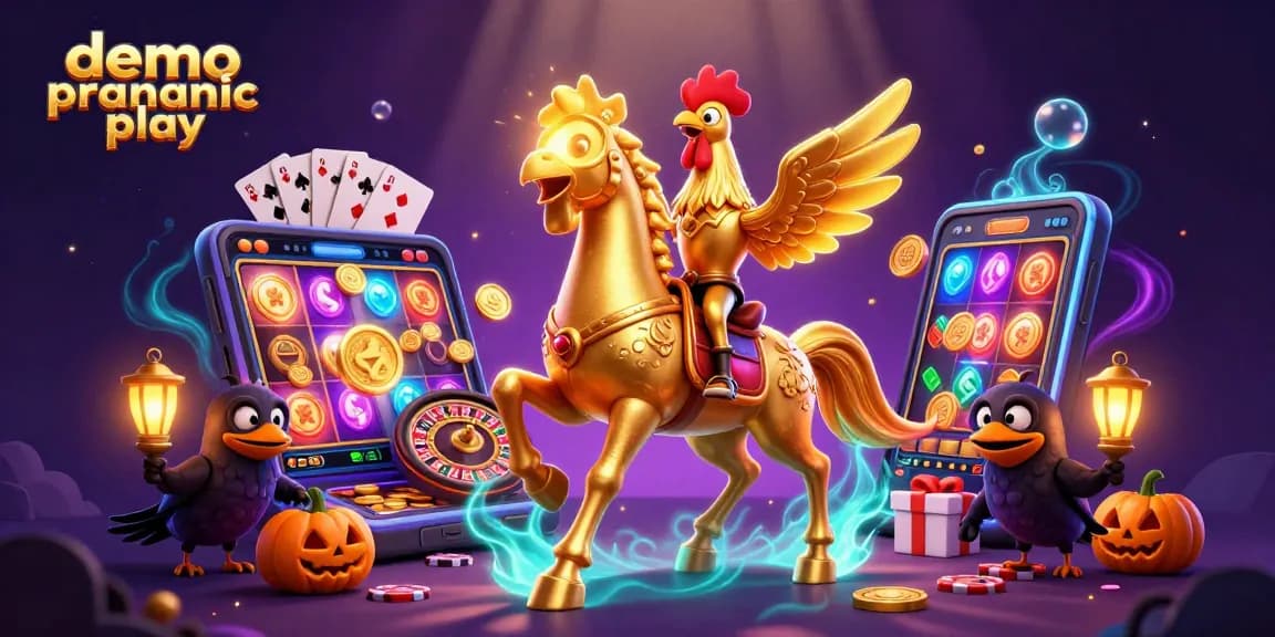 Spin the reels with demo pragmatic play in this lively casino scene filled with vibrant excitement.