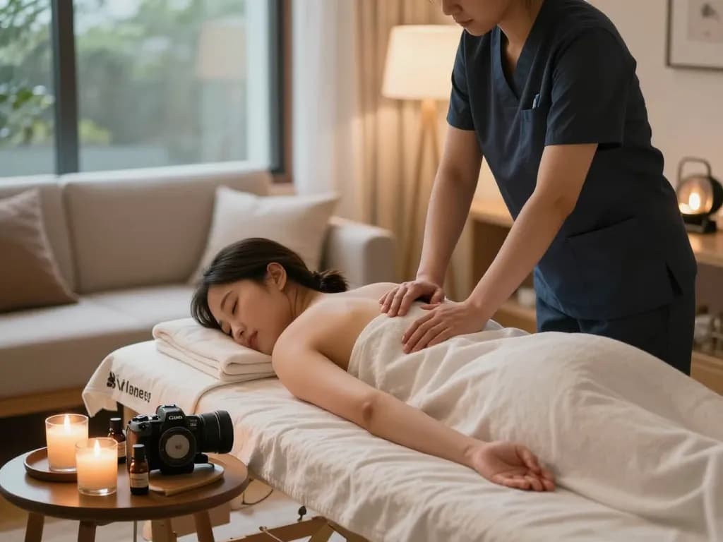 Experience 서울출장마사지 in a tranquil home environment with a professional therapist.