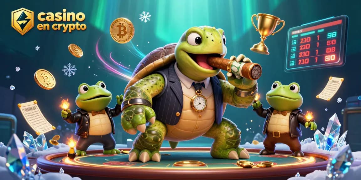 Plongez dans l'univers du casino en crypto avec cette illustration captivante.