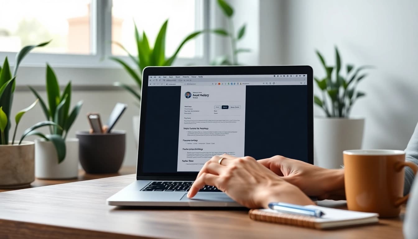 Build your career with our professional Resume Builder in an inspiring office setup.