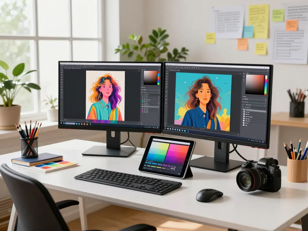 AI image editor workspace featuring Nano Banana Pro with vibrant visuals and creative tools