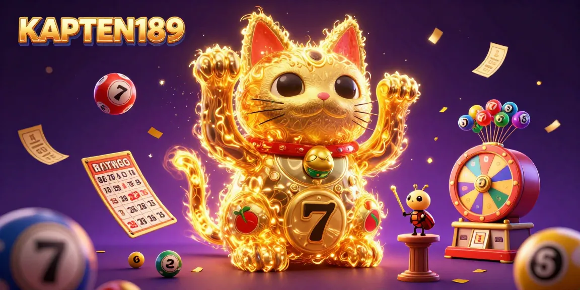 KAPTEN189 menyajikan ilustrasi digital penuh warna yang menggambarkan suasana bermain slot online yang menarik dan beruntung.