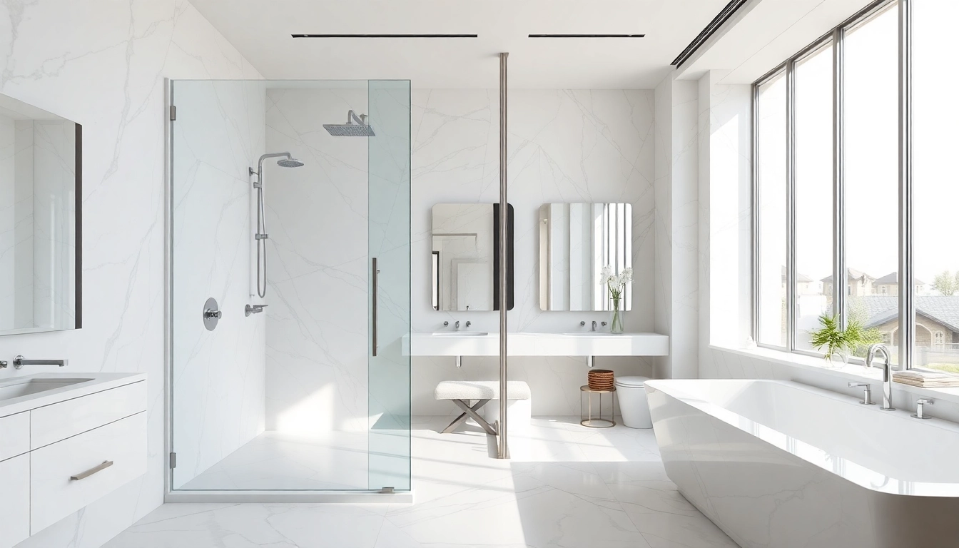 Experience the elegance of luxurious showers with elegant showers Australia in a modern bathroom setting.