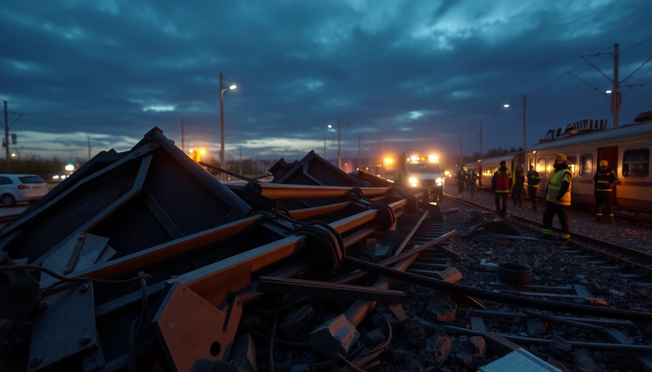 Scene from the spain train crash demonstrating emergency responders aiding victims.