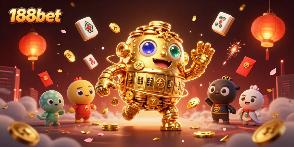 Engage in thrilling gameplay at 188bet, featuring a golden golem and captivating casino elements.