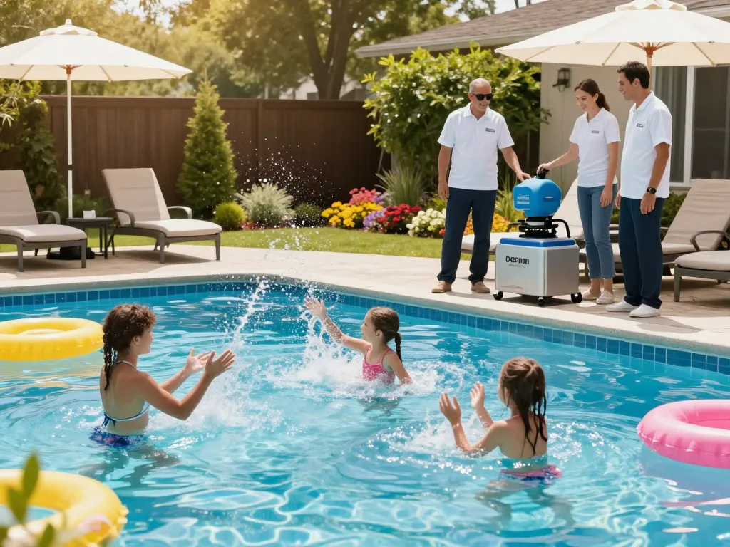 Dolphin Pool Services ensuring family enjoyment with expert pool maintenance.
