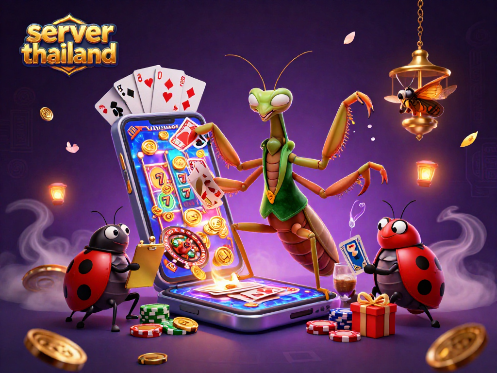 Experience engaging gameplay with server thailand in this vibrant casino-themed 3D scene.