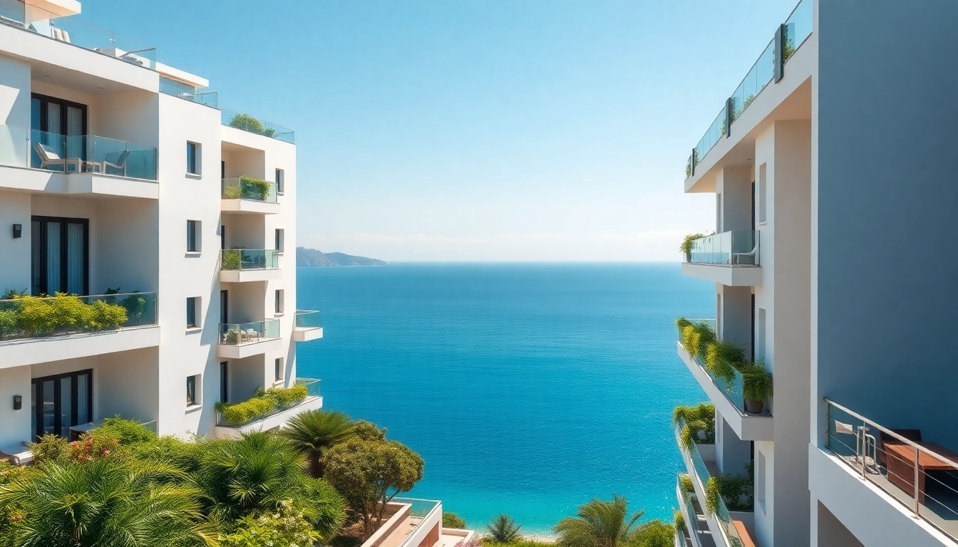Stunning apartments for sale in Alanya Turkey with a Mediterranean view.