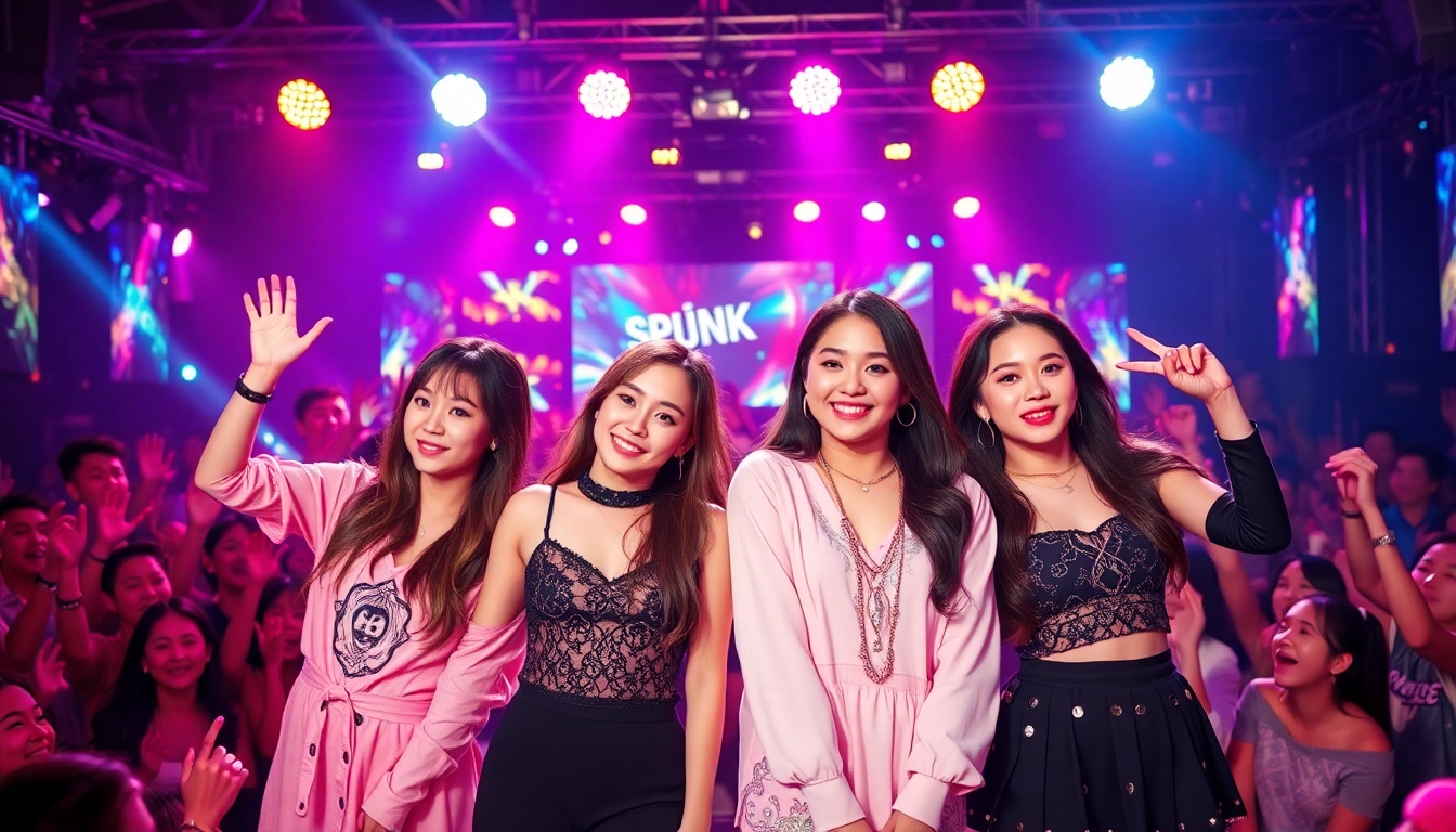 blackpink members performing energetically on stage, showcasing their unique styles.