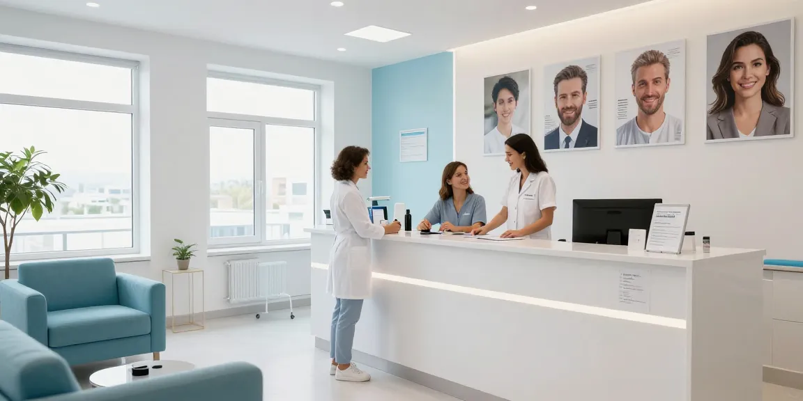"Hair transplant Turkey consultation in a professional healthcare clinic with expert staff providing patient care."