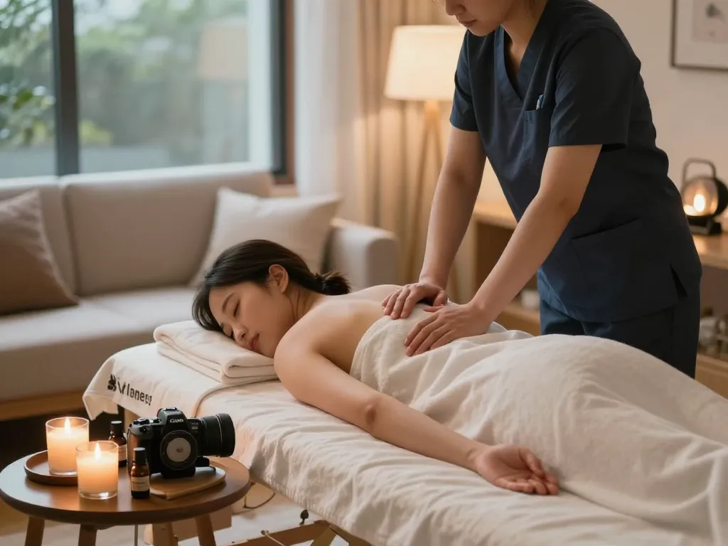 Experience 서울출장마사지 in a tranquil home environment with a professional therapist.