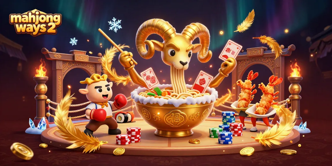Experience mahjong ways 2 with a vibrant scene featuring animated characters and gambling elements.