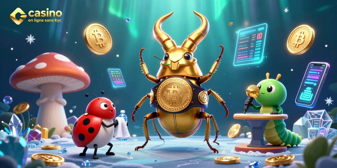 Jouez sur un casino en ligne sans KYC avec des graphismes dynamiques dans une scène colorée.