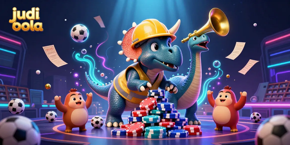 Engage in judi bola with thrilling sports betting action captured in dynamic 3D illustration.