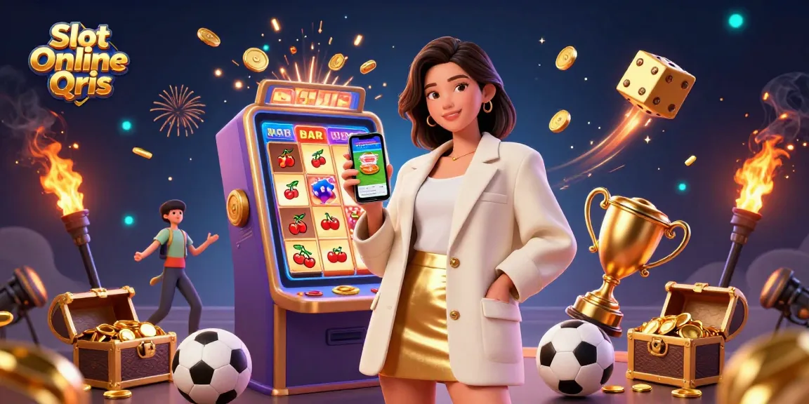Experience the thrill of Slot Online Qris with vibrant casino elements and an engaging atmosphere.