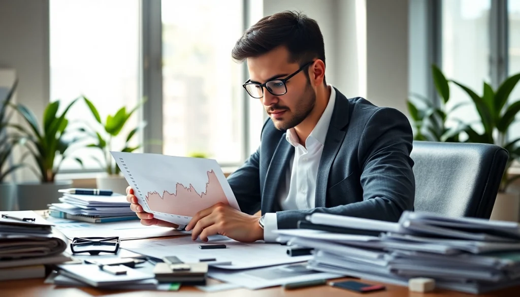 카드 한도 현금화 방법을 분석하는 재정 상담사의 모습.