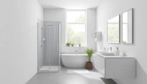 Découvrez les produits sirhona France dans une salle de bain moderne et élégante.