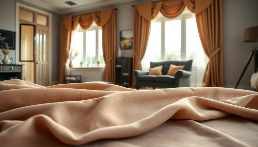 Bekijk verschillende scherpe gordijnstof varianten in een stijlvolle interieursetting.