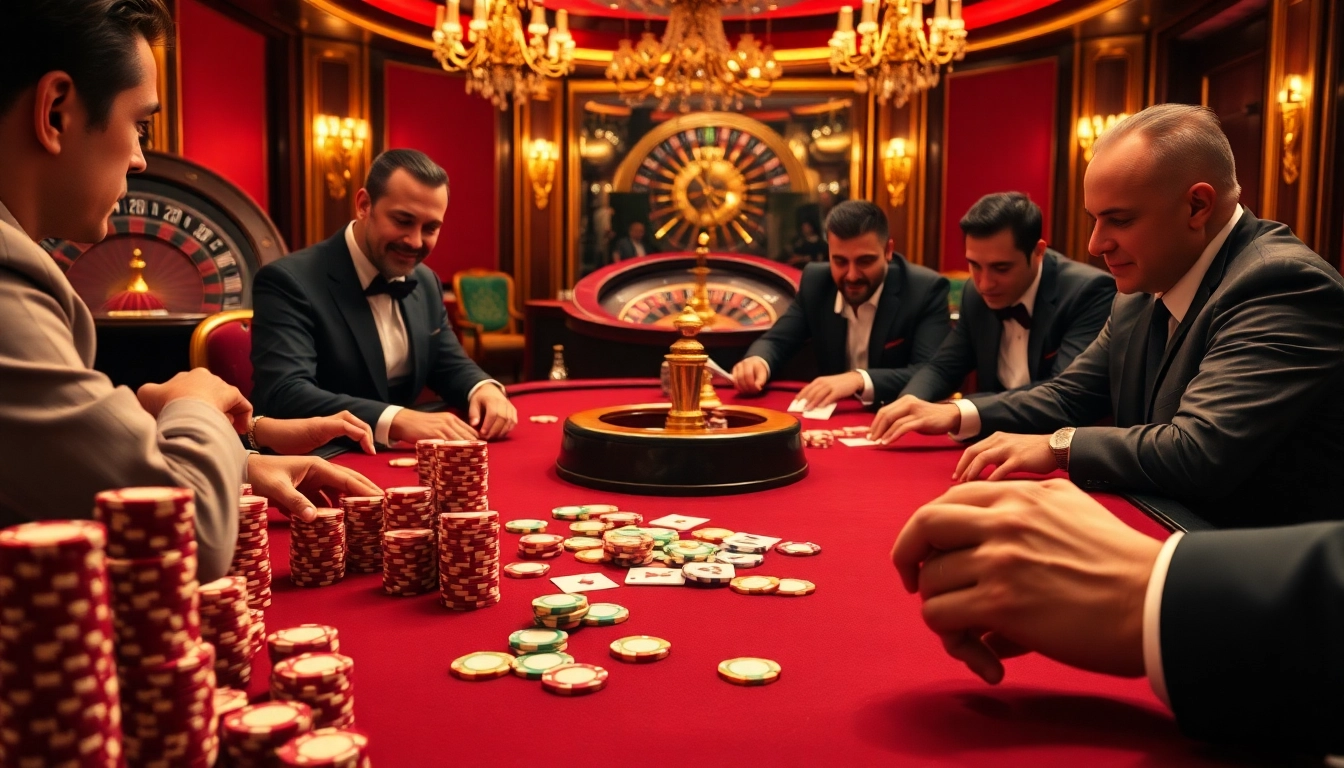 Experience high-stakes excitement with W88 poker gameplay in a luxurious casino setting.