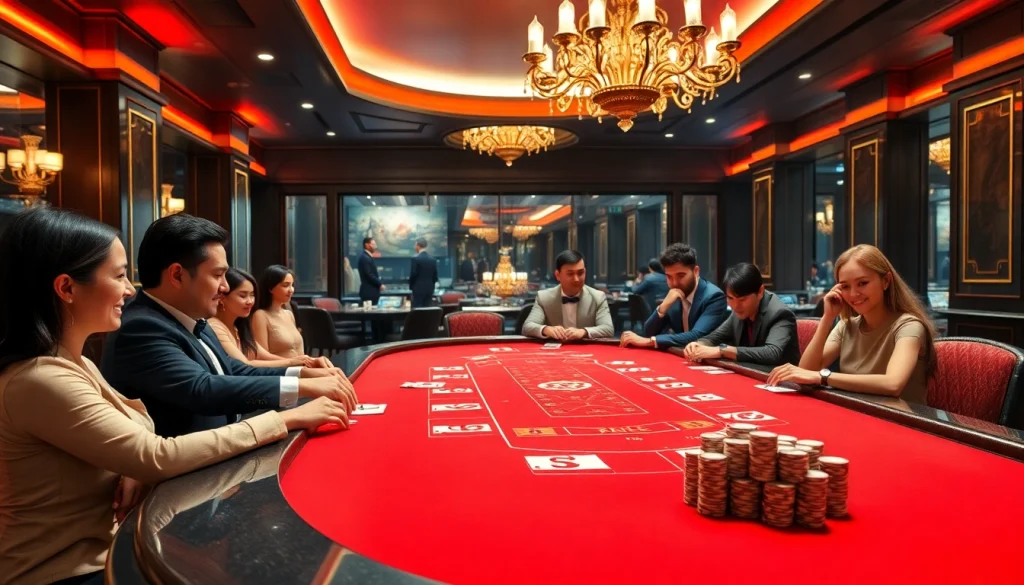 Engage with high-stakes Baccarat action at XX88 casino, featuring expert dealers and vibrant gaming atmosphere.