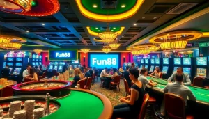 Experience the excitement of online gambling at Fun88 link, featuring vibrant casino games and engaging players.