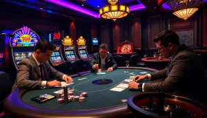 Trải nghiệm sự hứng khởi của tik88 tại bàn poker sang trọng với các yếu tố trò chơi sống động.