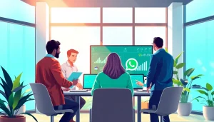 Engaging workflow around WhatsApp Business CRM for seamless customer management.