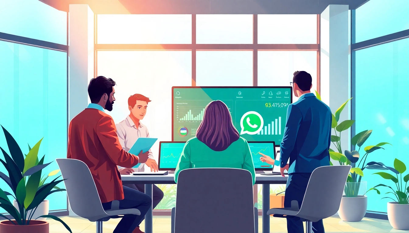 Engaging workflow around WhatsApp Business CRM for seamless customer management.