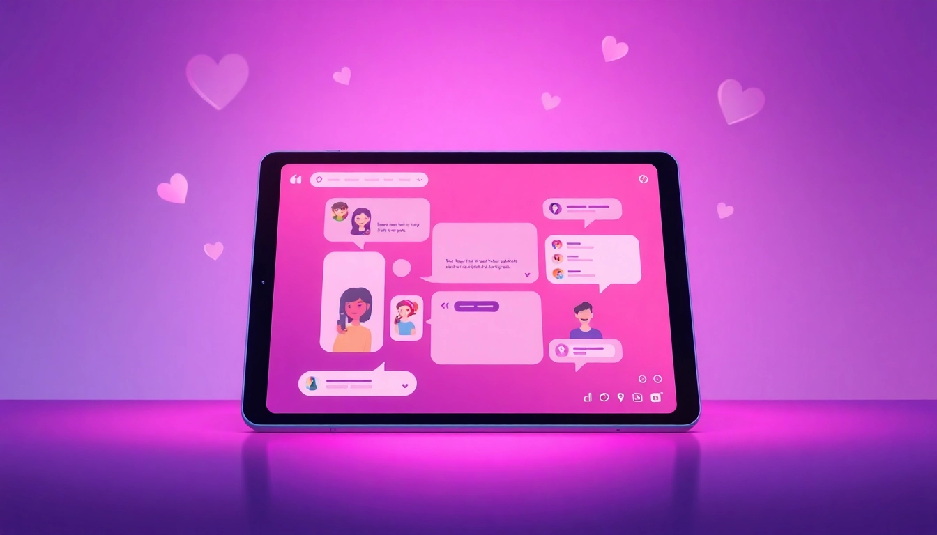 Engaging sex chat ai interactions on a vibrant digital platform.