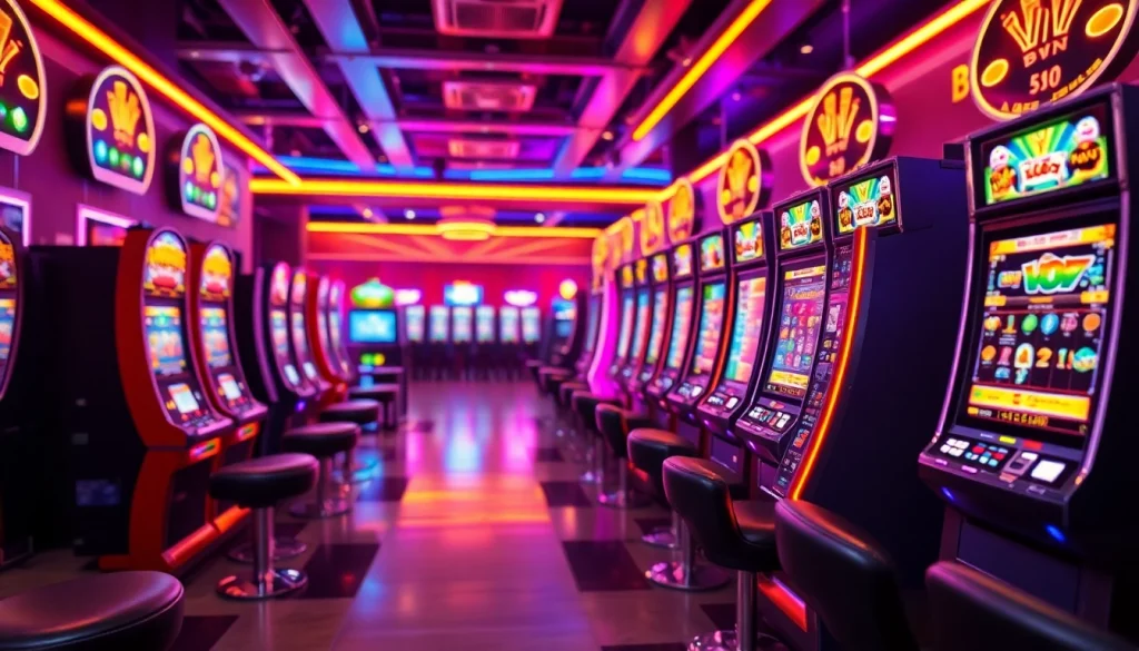 Mengalami slot deposit 1k dengan slot machine canggih dan suasana penuh energi.