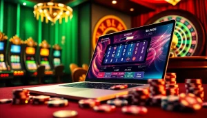 Découvrez l'excitation du meilleur casino en ligne 2026 avec des éléments de jeu vibrants et des visuels haute technologie.