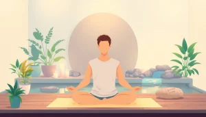 Identify key anxiety symptoms with a calm person in a soothing environment.