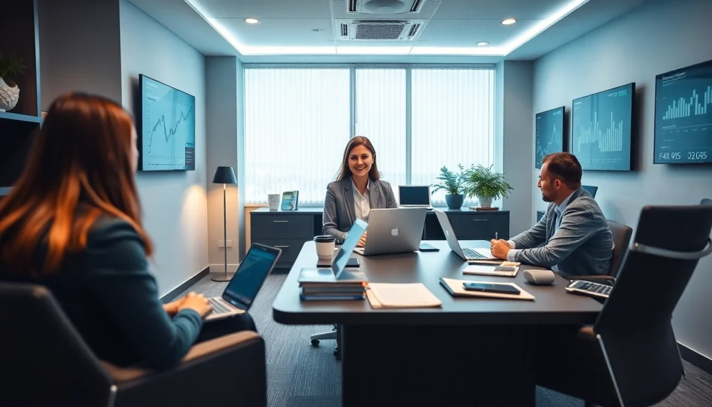 Biuro rachunkowe w Poznaniu z Marzeną Owczarzak prezentującą lokalne usługi finansowe.