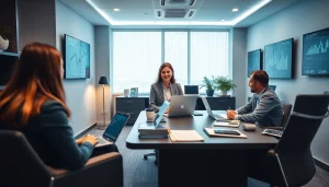 Biuro rachunkowe w Poznaniu z Marzeną Owczarzak prezentującą lokalne usługi finansowe.