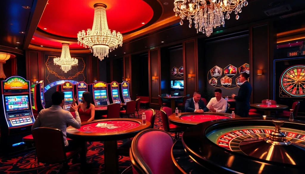 Découvrez l'excitation du meilleur casino en ligne 2026 avec des machines à sous vibrantes et des tables de cartes élégantes.