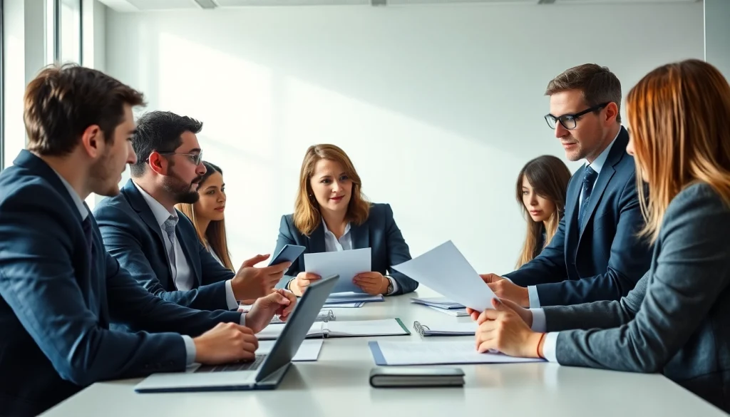 Engaging team collaboration on Contract Management strategies in a modern office environment.