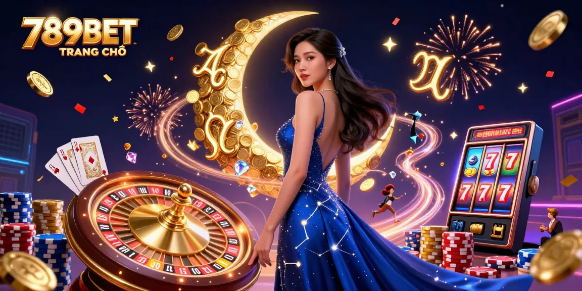 Experience exciting gameplay at 789BET TRANG CHỦ with golden coins and vibrant casino elements.