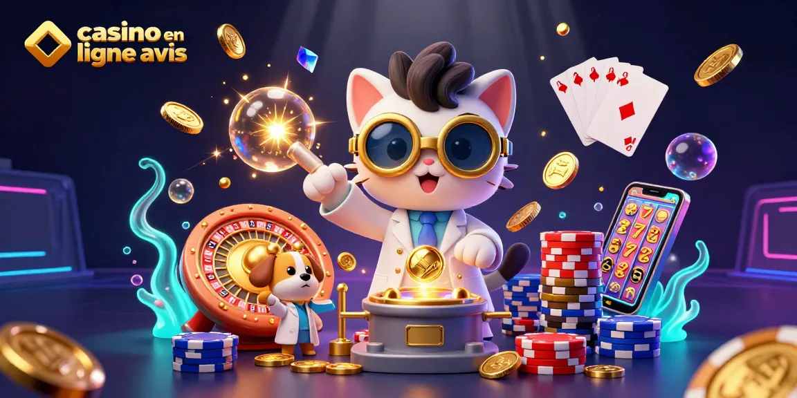 Plongez dans le monde vibrant des avis de casino en ligne avec des personnages dynamiques et des éléments palpitants.