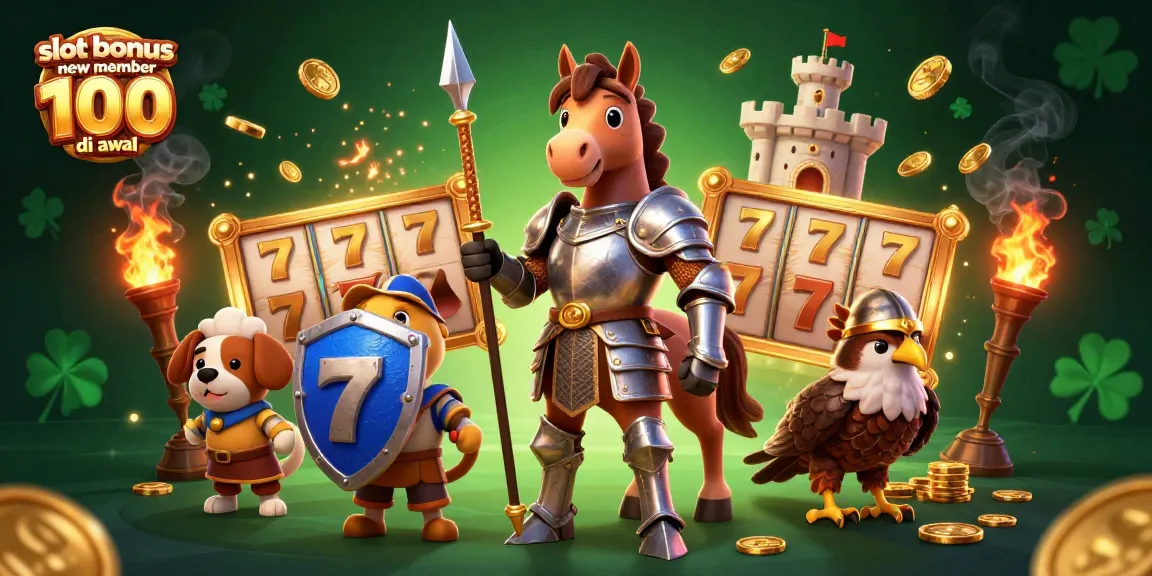 Experience the excitement with slot bonus new member 100 di awal, featuring dynamic jackpots and spinning reels.