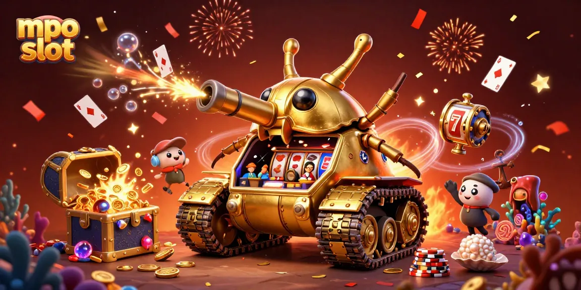 Engage with exciting mpo slot adventures in a vibrant 3D casino scene.
