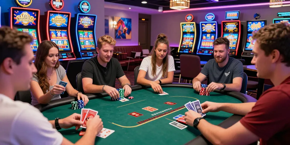 Exciting diverse players engaging in mastercard casinos at vibrant online casino environment.